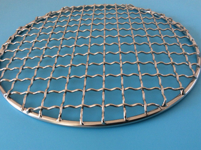 Woven 304 L150mm Stainless Steel BBQ Grill Mesh 2