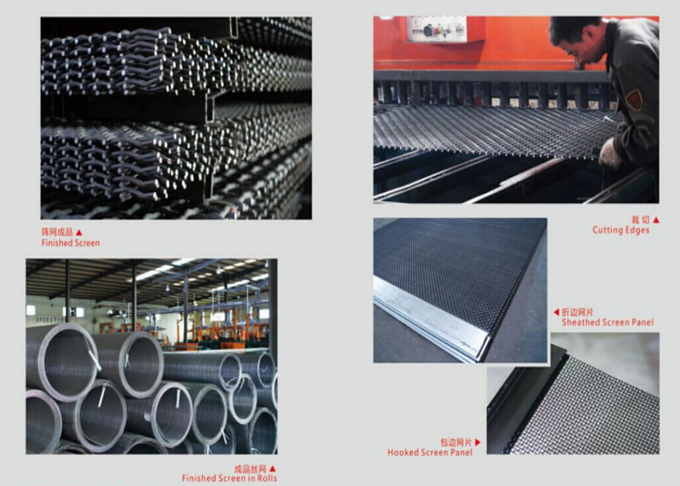 Customizable 65Mn High Carbon Steel Wire With Pu Strip Self Cleaning Screen Mesh for Mining and Quarry 2